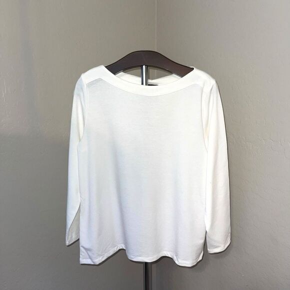 RAFAELLA Bell Sleeve Knit Top in Snow White Size XL NEW - Picture 2 of 12